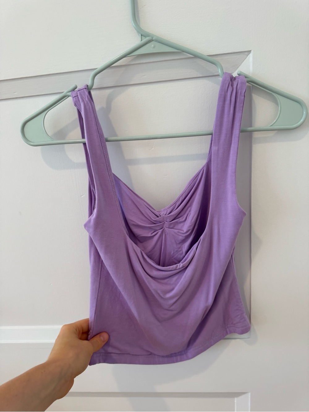 Lavender Ruched Tank Top - Picture 6 of 6